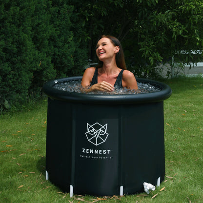 Zennest Standard Cylinder 90-Gallon Cold Plunge — Compact, Insulated
