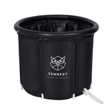 Zennest Cylinder 90 portable cold plunge tub on a white background